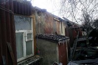 В Харьковском районе сгорел сарай