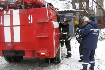 Пожар в Киевском районе города