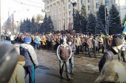 В Харькове пенсионеры заблокировали Сумскую
