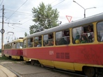 Ремонт трамвайных путей скорректировал движение трамваев