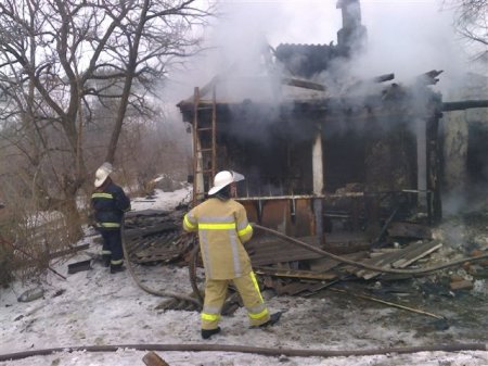 На Харьковщине сгорел частный дом (ФОТО)