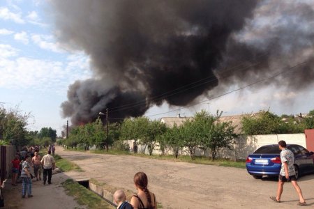 На Основе в Харькове произошел сильный пожар (ФОТО)