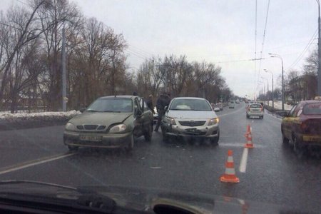 На Сумской столкнулись автомобили (фото)