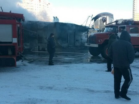 В Харькове на новогодней ярмарке произошел пожар