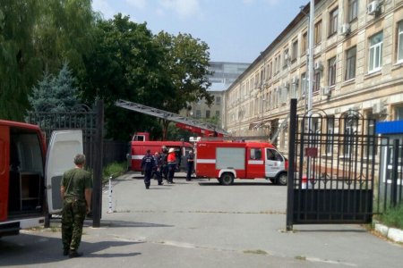 В центре горел суд (фото, дополнено)