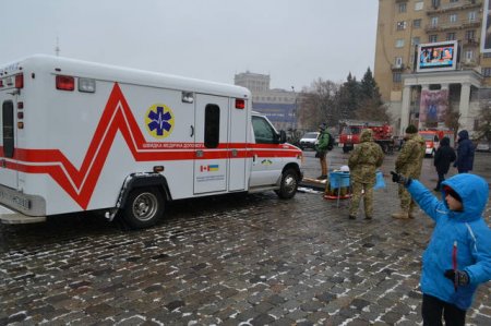 На площади Свободы прошла акция военных (фото)