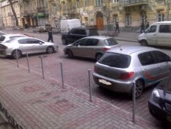 Харьковские мусорщики наказали водителя за неправильную парковку (фото)