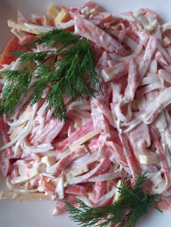 Салат "Червоне море".