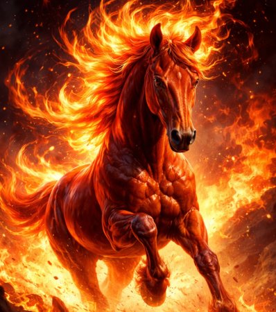 Червоний Вогняний Кінь.