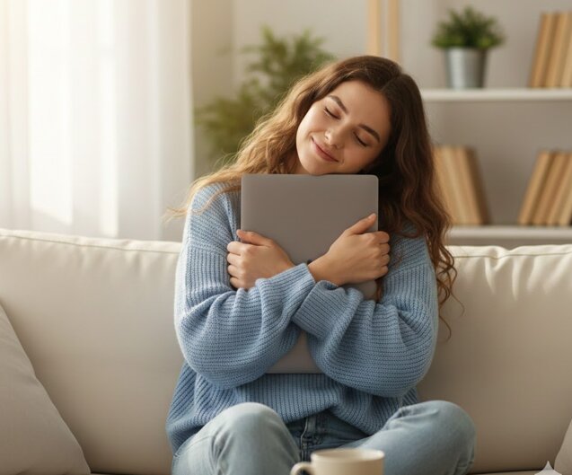 Дівчина з ноутбуком