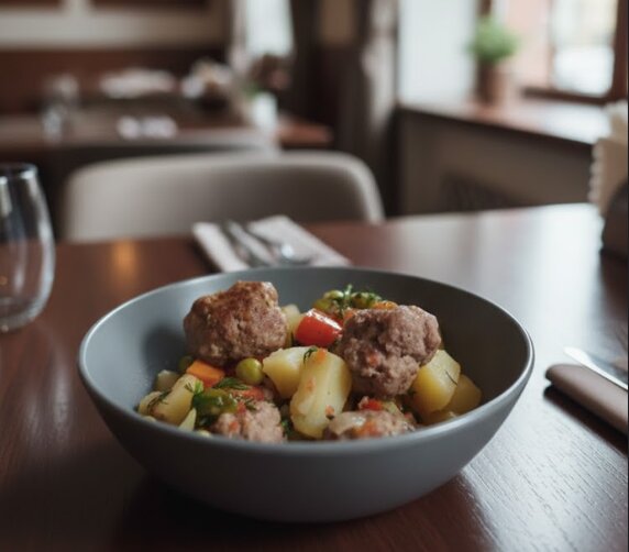 Рагу з фрикадельками