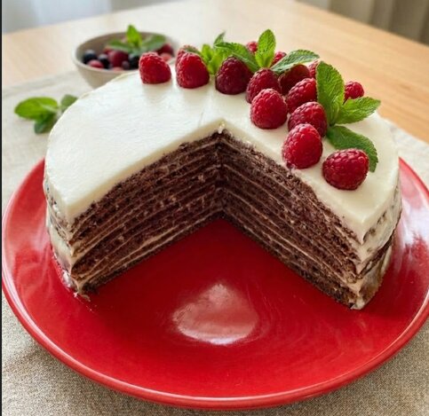 Торт на сковороді