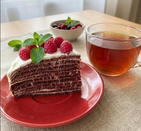 Торт на сковороді