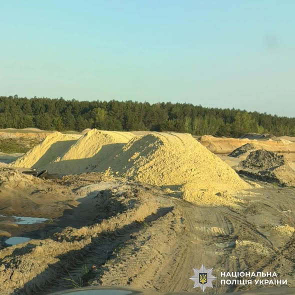 Незаконний видобуток піску на понад п’ять мільйонів гривень: