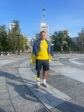 Ветеран та паралімпієць Віктор Лядущенков.