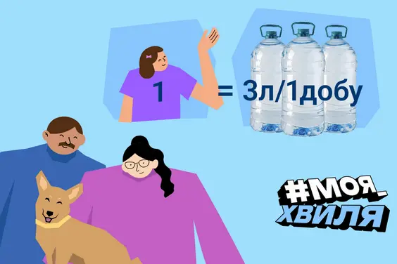 3 літри на 1 добу для кожного — проста формула турботи та вашого спокою