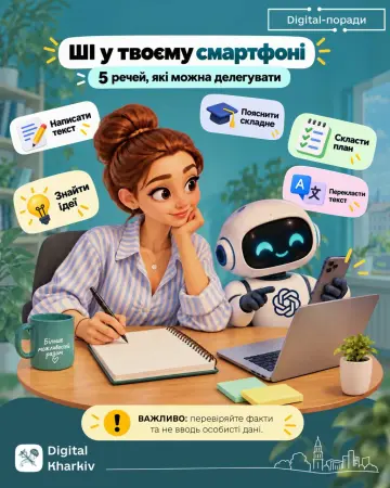 ШІ вже поруч - у смартфоні, браузері та щоденних застосунках.