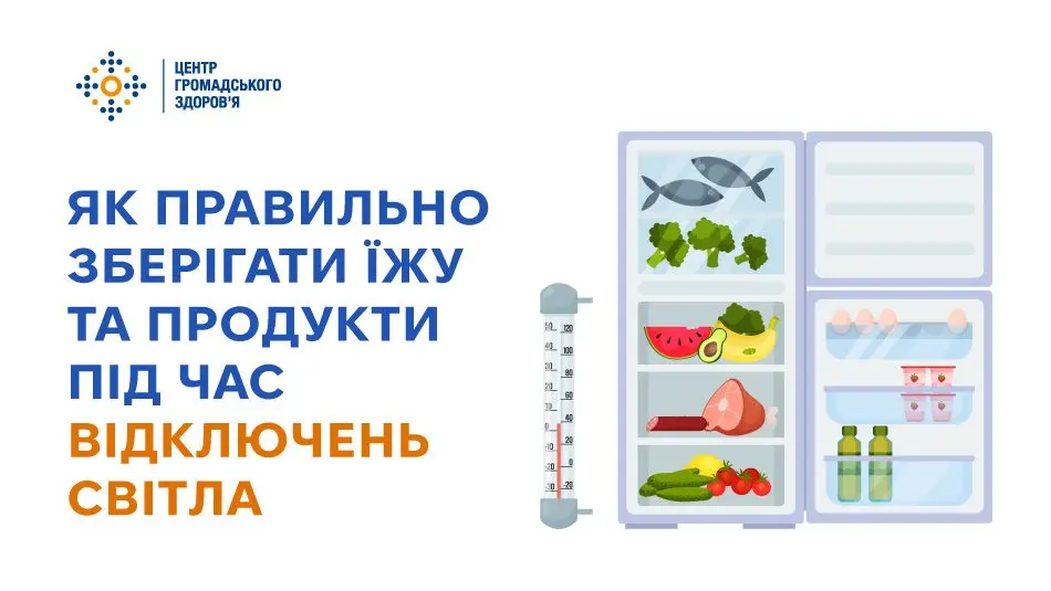 Як правильно зберігати їжу та продукти під час відключень світла